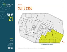 1601 5th Ave, Seattle, WA à louer Plan d’étage– Image 1 sur 2