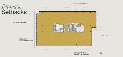 600 5th St NW, Washington, DC à louer Plan d’étage– Image 1 sur 1
