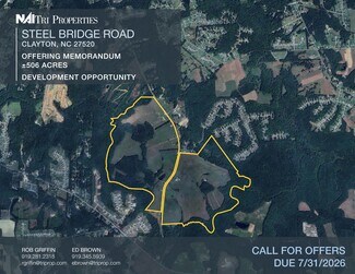 Plus de détails pour 1095 Steel Bridge Rd, Clayton, NC - Terrain à vendre