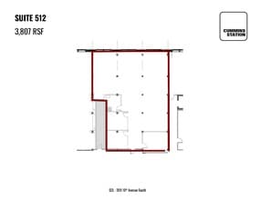 209 10th Ave S, Nashville, TN à louer Plan d’étage– Image 1 sur 1