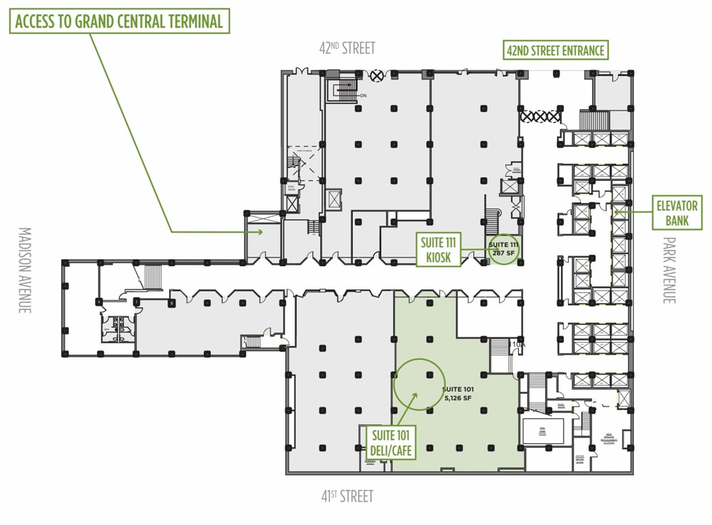 60 E 42nd St, New York, NY à louer Plan d’étage– Image 1 sur 1