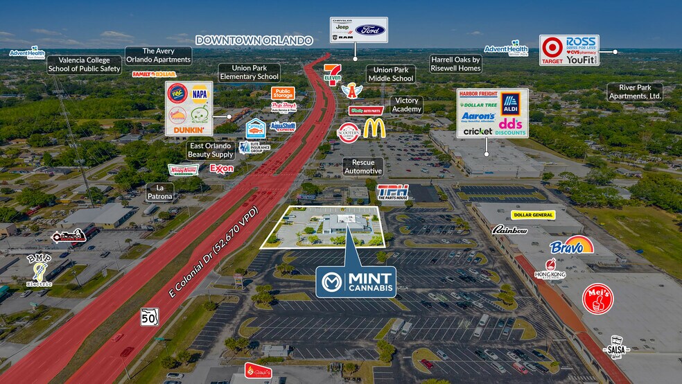 10615 E Colonial Dr, Orlando, FL à vendre - Photo de l’immeuble – Image 3 sur 6