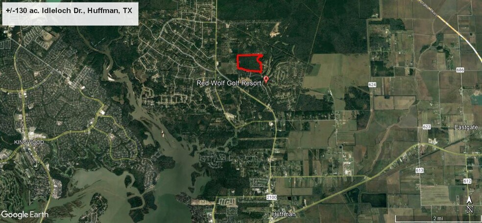 Idleloch, Huffman, TX à vendre - Aérien – Image 2 sur 2