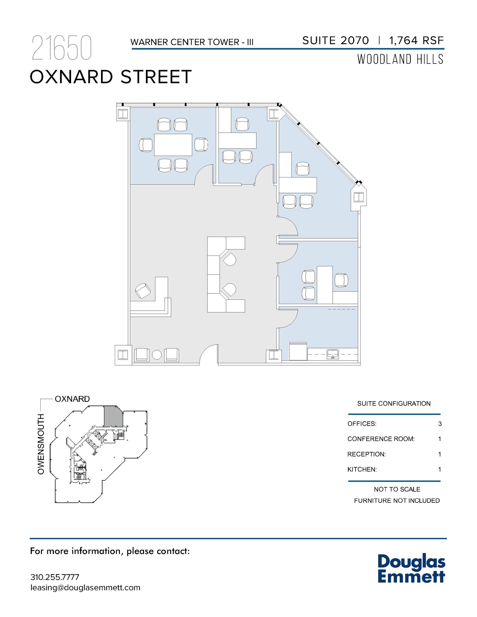 21650 Oxnard St, Woodland Hills, CA à louer Plan d’étage– Image 1 sur 1
