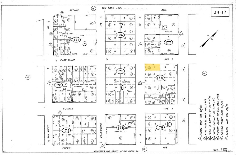 301 E 3rd Ave, San Mateo, CA à louer - Plan cadastral – Image 2 sur 6