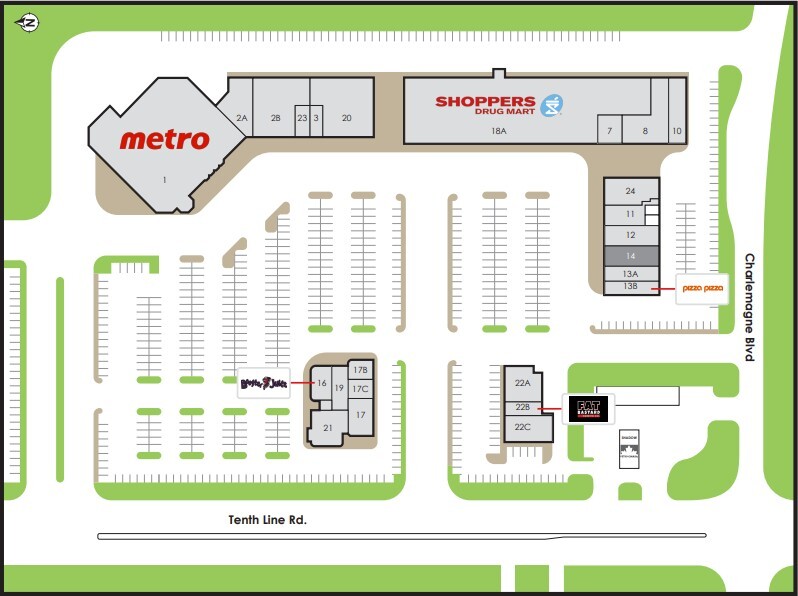 1675 10th Line Rd, Ottawa, ON à louer Plan de site– Image 1 sur 1