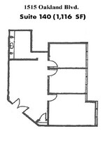 1515 Oakland Blvd, Walnut Creek, CA à louer Plan d’étage– Image 1 sur 1