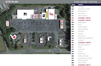 533-591 N Madison Rd, Orange, VA à louer Plan de site– Image 1 sur 1