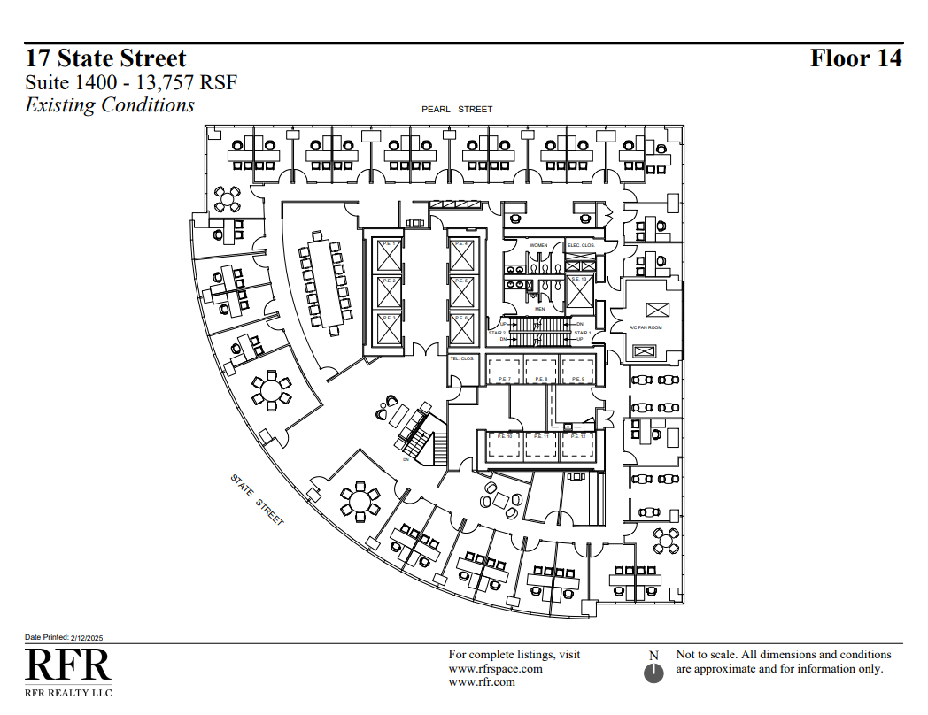 17 State St, New York, NY à louer Plan d’étage– Image 1 sur 5