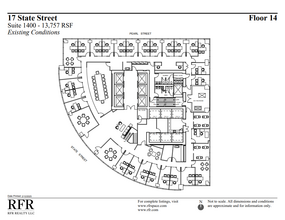 17 State St, New York, NY à louer Plan d’étage– Image 2 sur 5