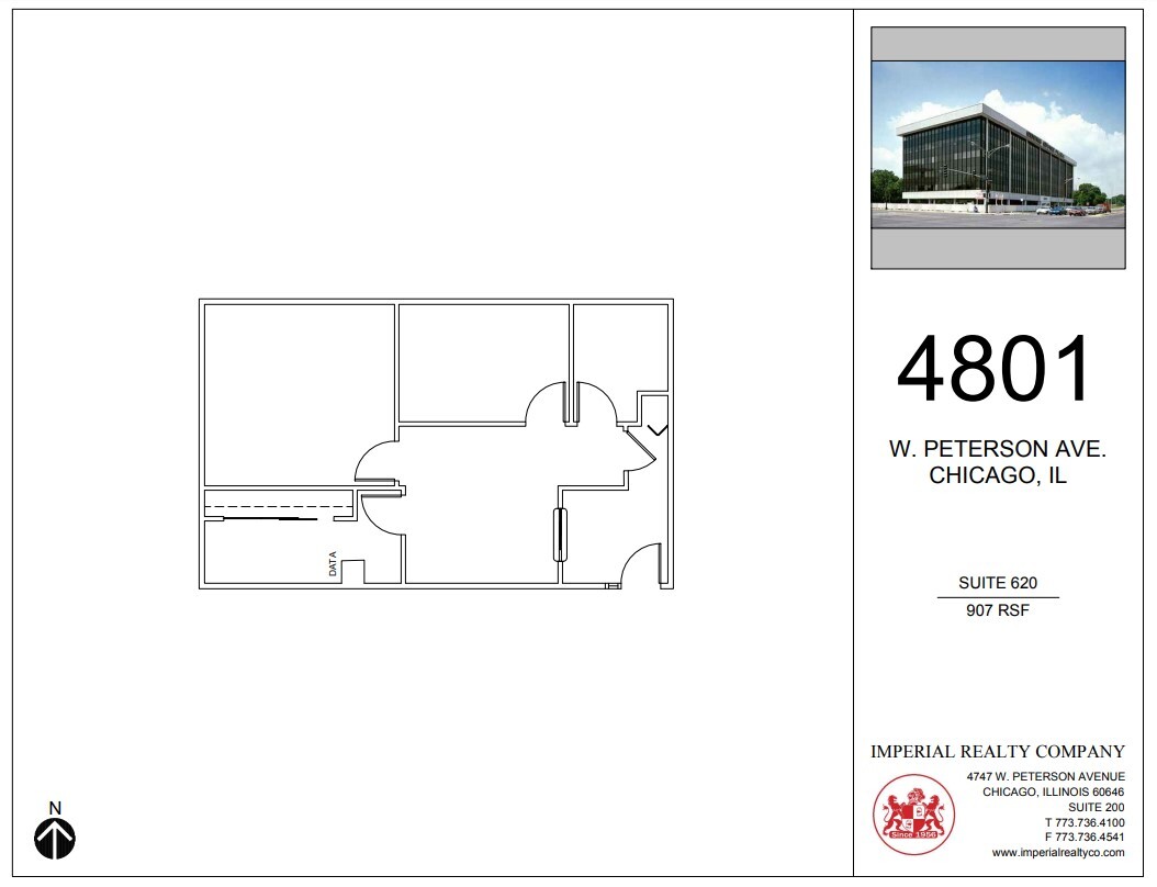 4801 W Peterson Ave, Chicago, IL à louer Plan d’étage– Image 1 sur 4