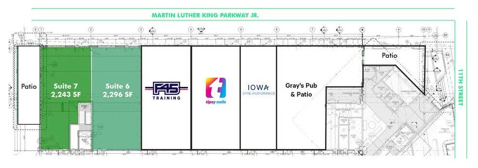 210 SW 11th St, Des Moines, IA à louer - Plan d’étage – Image 2 sur 5