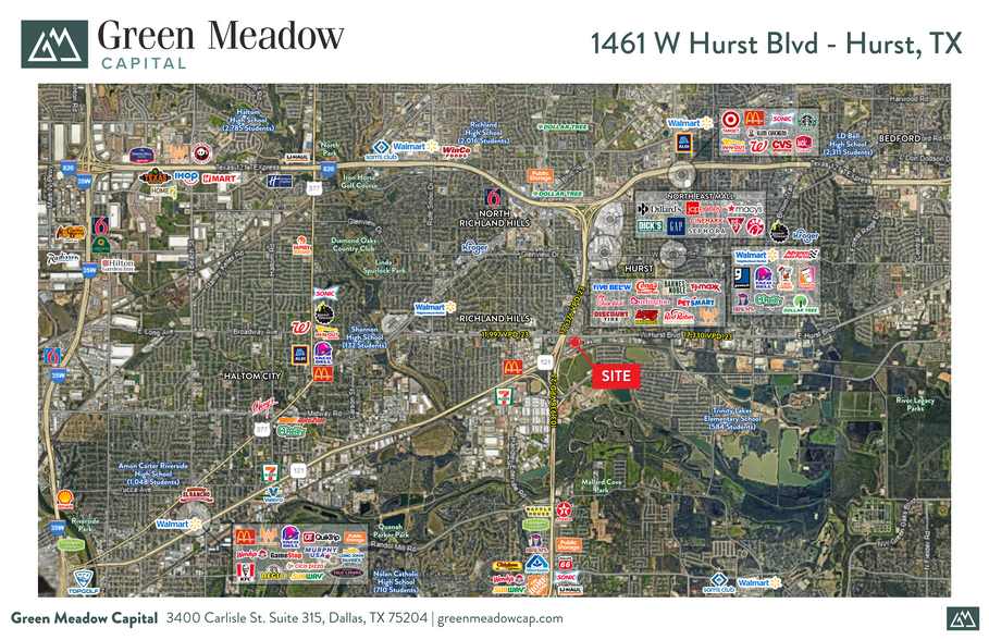 1461 Hurst Blvd blvd, Hurst, TX à louer - Aérien – Image 2 sur 2