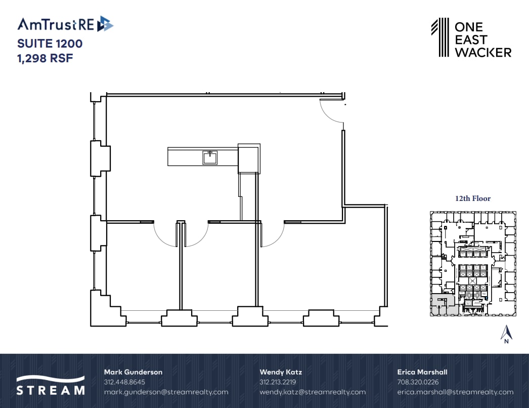 1 E Wacker Dr, Chicago, IL à louer Plan d’étage– Image 1 sur 1