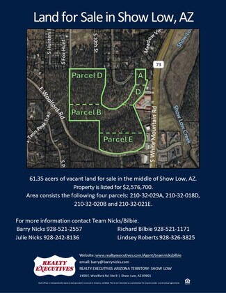 Plus de détails pour 4 Parcels in the heart of Show Low, Show Low, AZ - Terrain à vendre