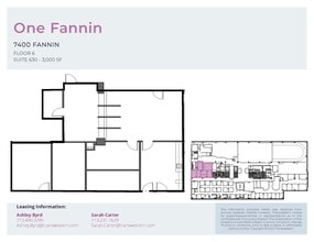 7400 Fannin St, Houston, TX à louer Plan d’étage– Image 1 sur 1