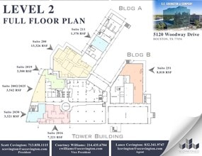 5120 Woodway Dr, Houston, TX à louer Plan d’étage– Image 2 sur 2