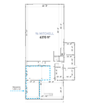 88-96 Mitchell Blvd, San Rafael, CA à louer Plan d’étage– Image 2 sur 2