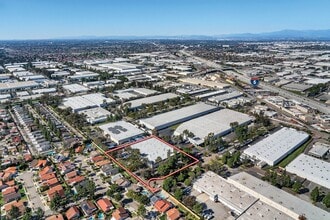 16205 Distribution Way, Cerritos, CA - Vue aérienne vue de carte