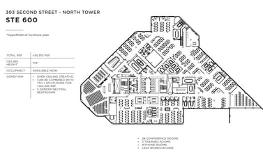 303 2nd St, San Francisco, CA à louer Plan d’étage– Image 1 sur 1