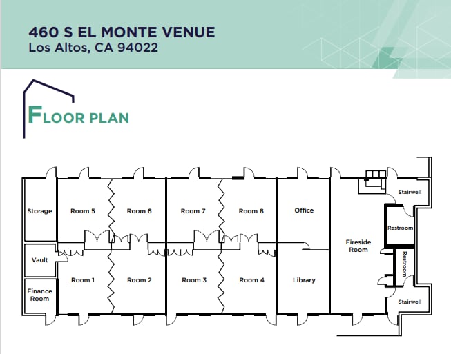 460 S El Monte Ave, Los Altos, CA à louer - Plan d’étage – Image 3 sur 3