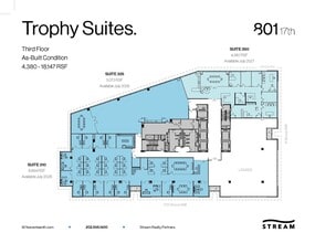 801 17th St NW, Washington, DC à louer Plan d’étage– Image 1 sur 1