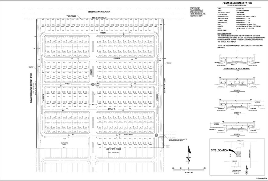 896 N Mariposa Ave, Visalia, CA à vendre - Plan de site – Image 3 sur 13