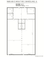 1666-1684 S Wolf Rd, Wheeling, IL à louer Plan d’étage– Image 1 sur 1