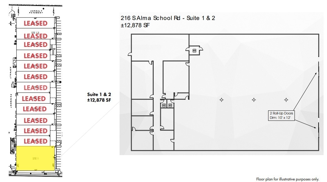 216 S Alma School Rd, Mesa, AZ à louer Plan d’étage– Image 1 sur 1
