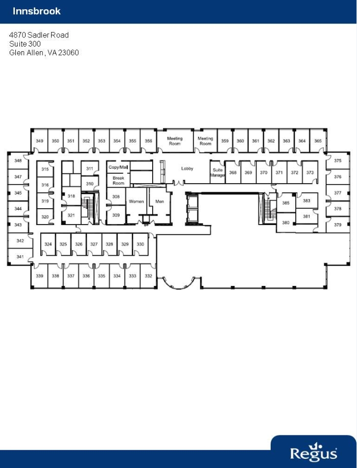 4870 Sadler Rd, Glen Allen, VA à louer Plan d’étage– Image 1 sur 1