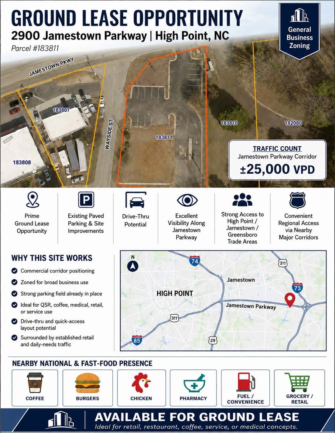 2900 Jamestown Pky, High Point, NC à louer Photo de l’immeuble– Image 1 sur 5