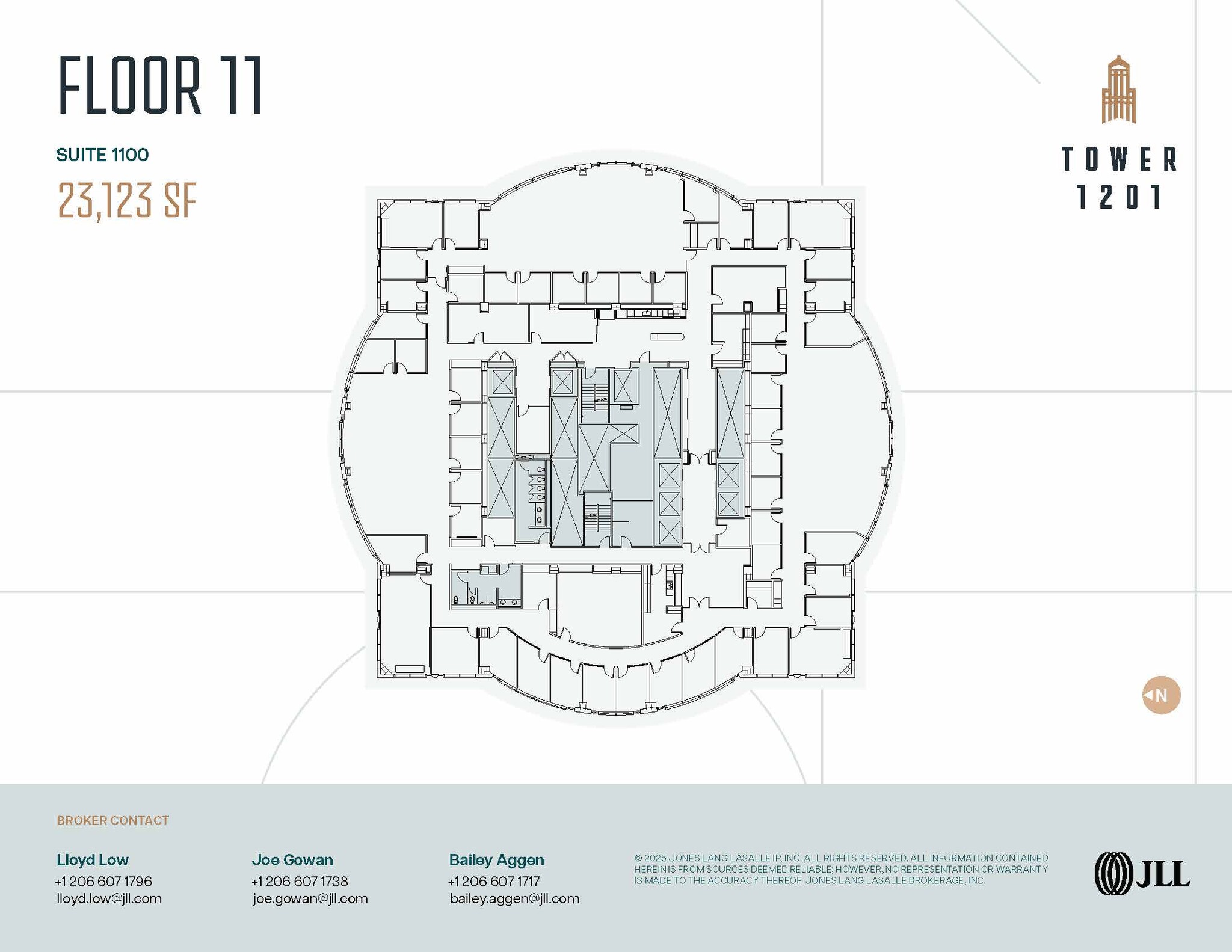 1201 3rd Ave, Seattle, WA à louer Plan d’étage– Image 1 sur 1