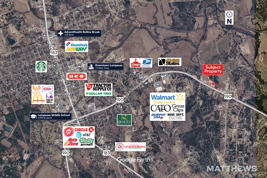 2495 US-190, Lampasas, TX à louer - Photo de l’immeuble – Image 3 sur 3
