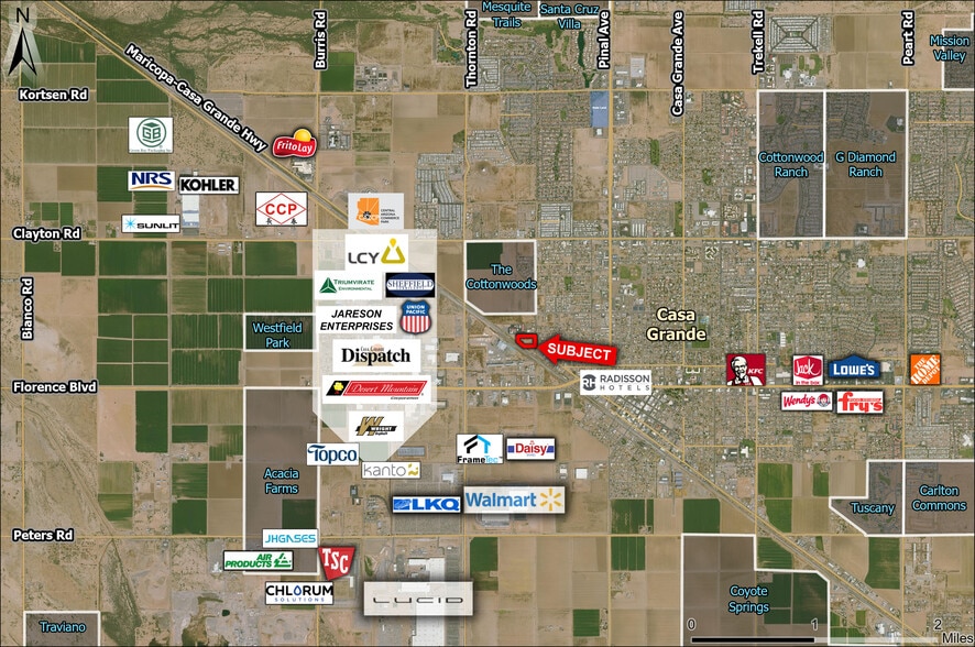 1075 N Schultz St, Casa Grande, AZ à vendre - Aérien – Image 2 sur 3
