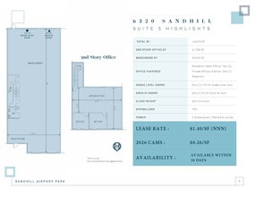 6320 S Sandhill Rd, Las Vegas, NV à louer Plan d’étage– Image 1 sur 1