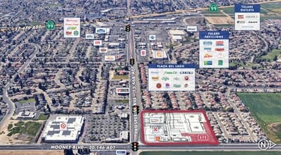 N Mooney Blvd & Prosperity Ave, Tulare, CA - Vue aérienne vue de carte - Image1