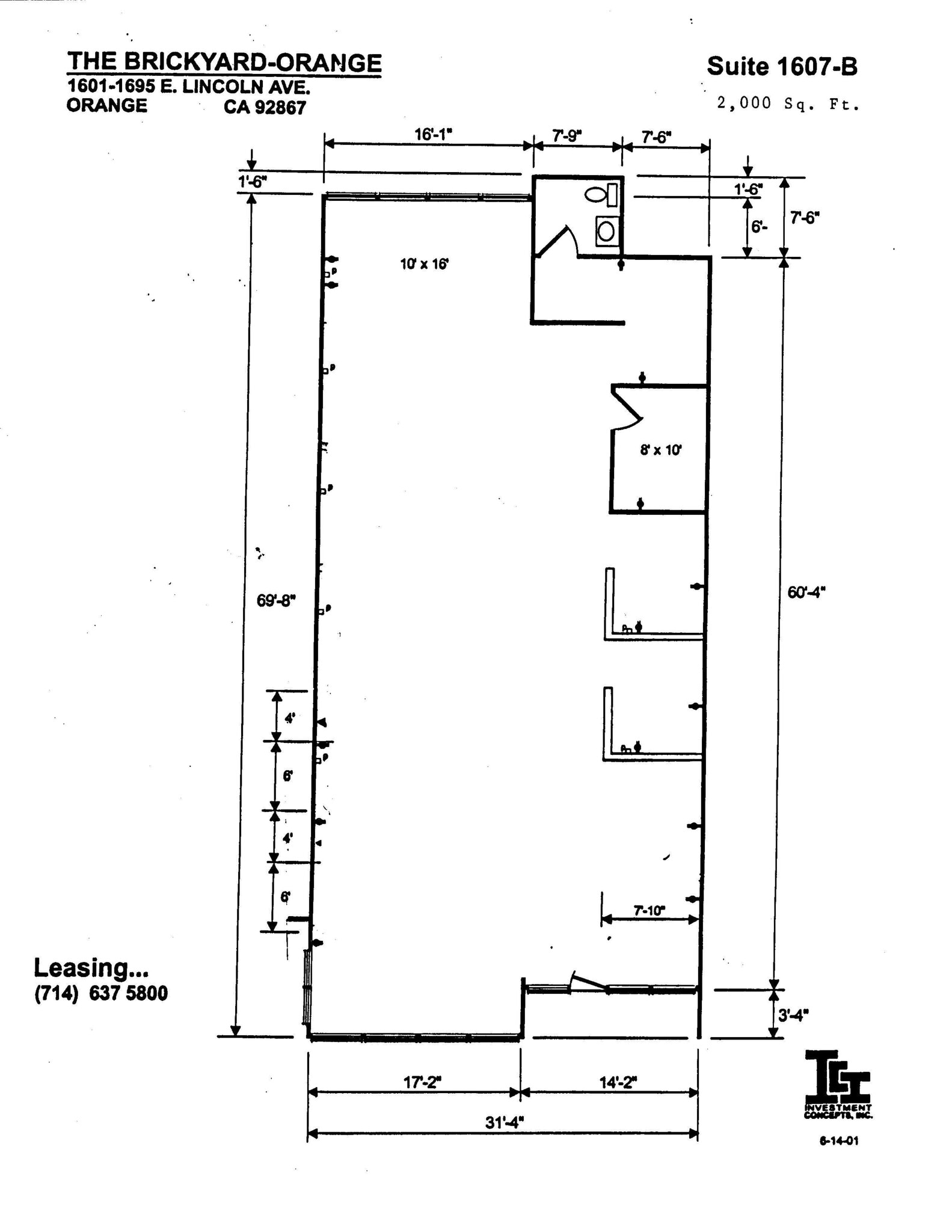 1633-1685 E Lincoln Ave, Orange, CA à louer Plan de site– Image 1 sur 1
