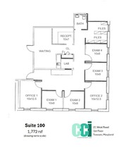 21 West Rd, Towson, MD à louer Plan d’étage– Image 1 sur 2