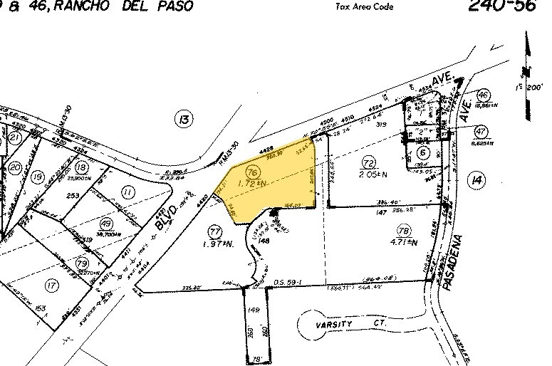 4420 Auburn Blvd, Sacramento, CA à louer - Plan cadastral – Image 2 sur 4