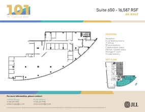 101 W Colfax Ave, Denver, CO à louer Plan d’étage– Image 1 sur 2