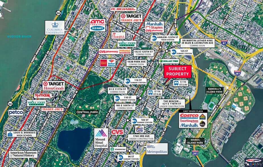 239 E 116th St, New York, NY à vendre - Aérien – Image 3 sur 12