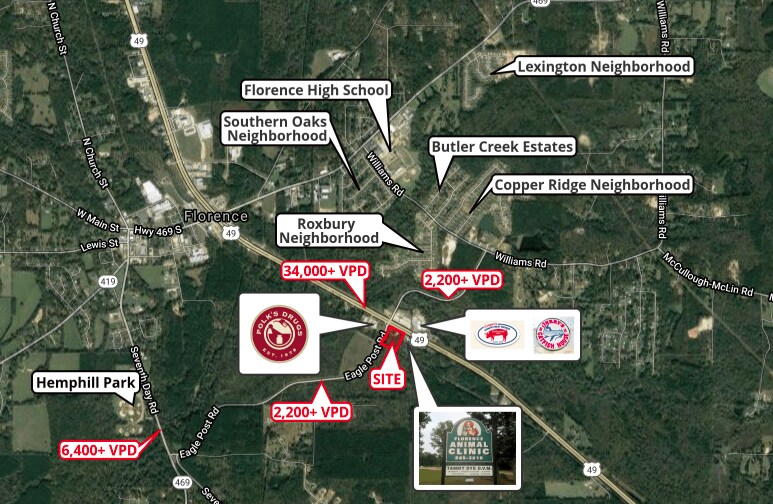 3327 US 49, Florence, MS à vendre - Aérien – Image 2 sur 2