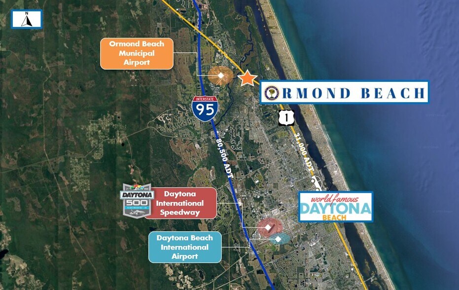 N Us Hwy 1 & Nova Rd, Ormond Beach, FL à vendre - Photo de l’immeuble – Image 1 sur 4