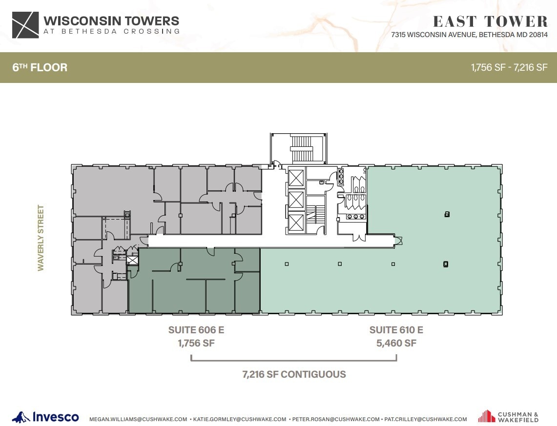 7315 Wisconsin Ave, Bethesda, MD à louer Plan d’étage– Image 1 sur 1
