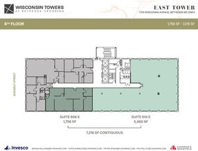 7315 Wisconsin Ave, Bethesda, MD à louer Plan d’étage– Image 1 sur 1