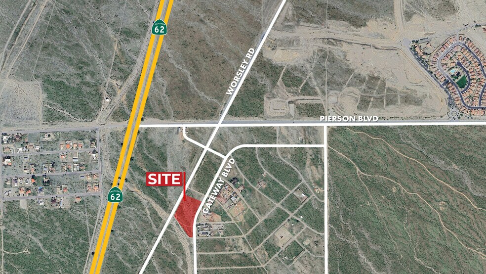 Worsley Rd & Gateway blvd, Desert Hot Springs, CA à vendre - Aérien – Image 2 sur 2