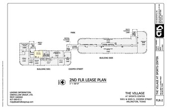 5001-5005 S Cooper St, Arlington, TX à louer Plan de site– Image 2 sur 4