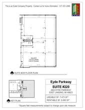 2843 Eyde Pky, East Lansing, MI à louer Plan d’étage– Image 1 sur 1