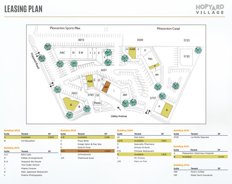 3059 Hopyard Rd, Pleasanton, CA à louer - Plan de site – Image 2 sur 2