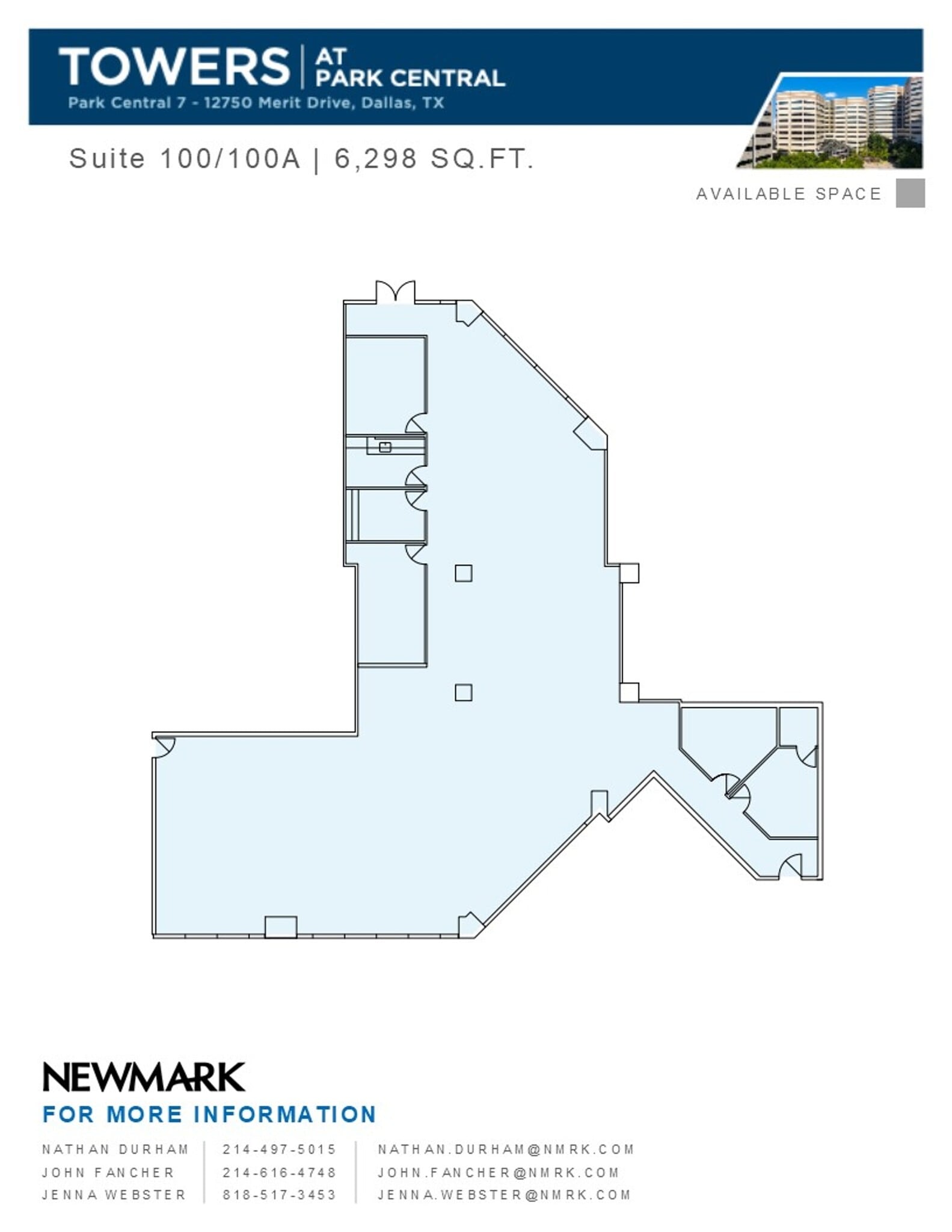 12750 Merit Dr, Dallas, TX à louer Plan d’étage– Image 1 sur 2